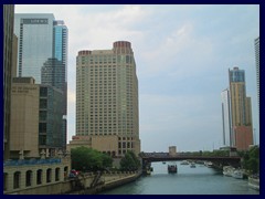 Michigan Avenue  - Chicago River with Sheraton Hotel